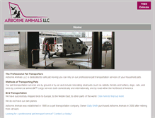 Tablet Screenshot of airborneanimals.com